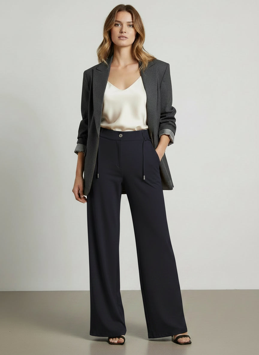Black Prestige Wide-Leg