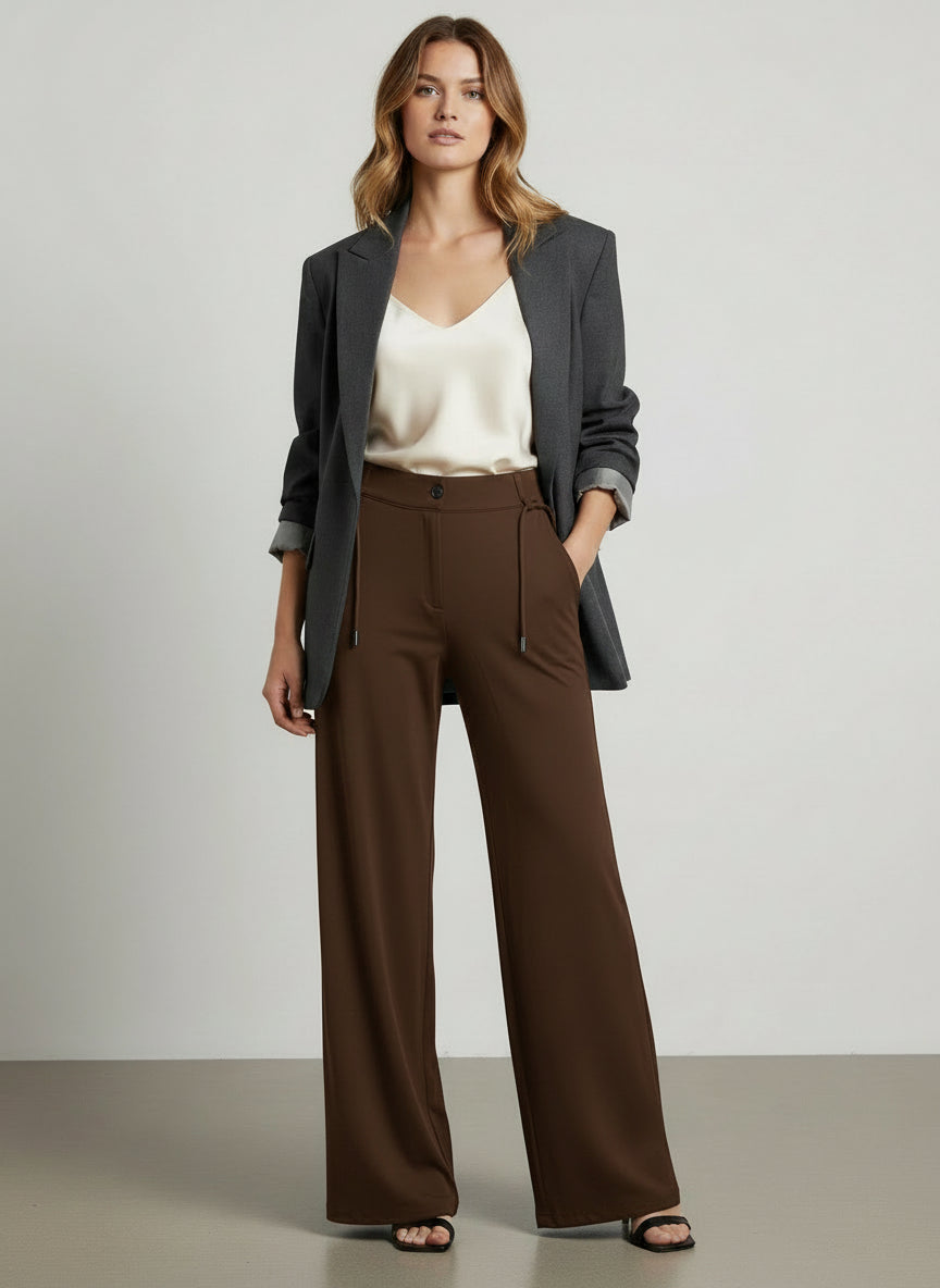 Black Prestige Wide-Leg