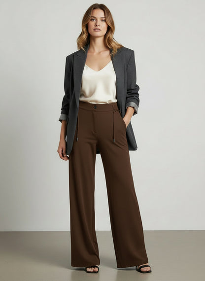 Black Prestige Wide-Leg