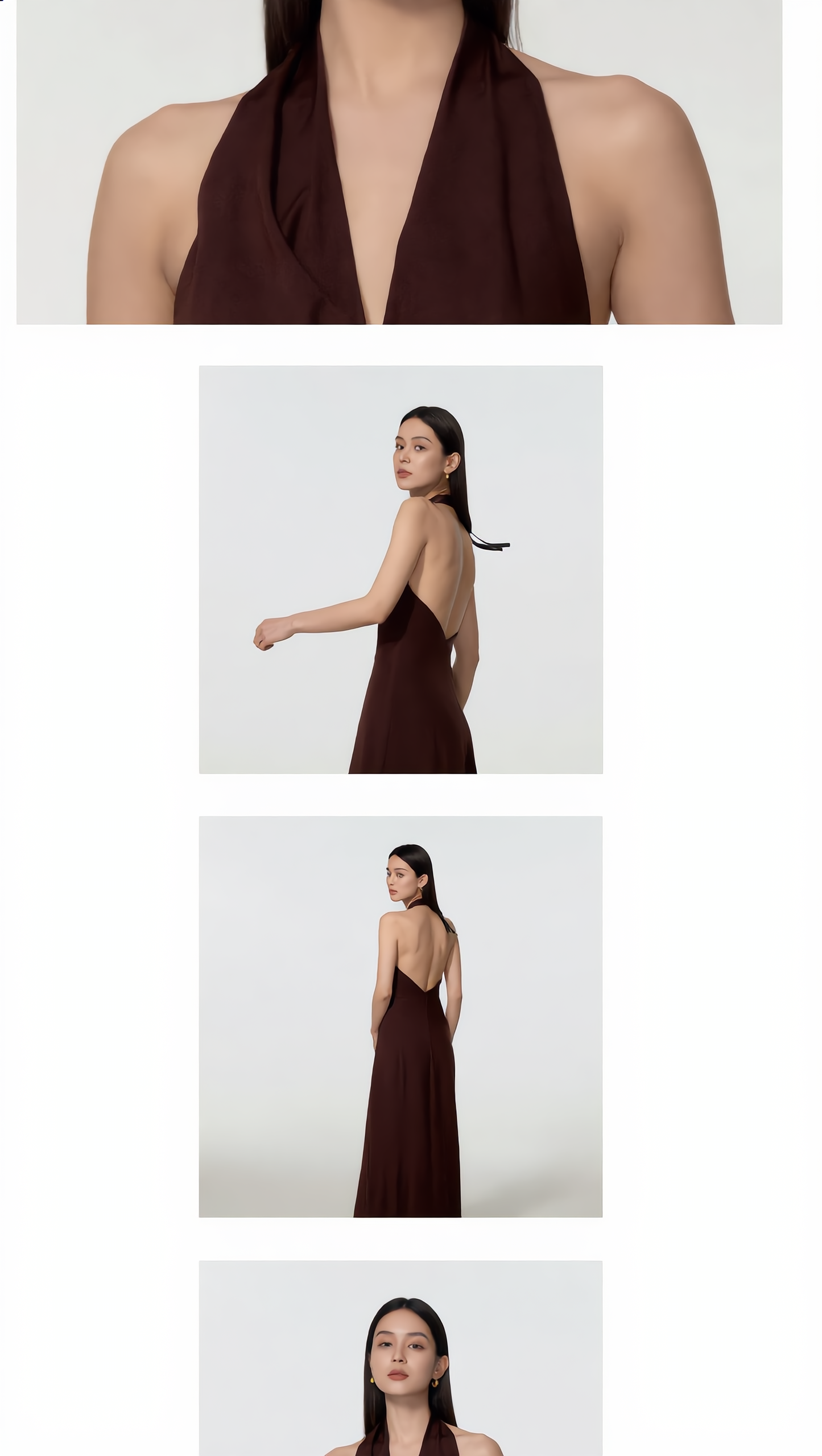 Soft Glam Uzun Elbise – Sırt Detaylı